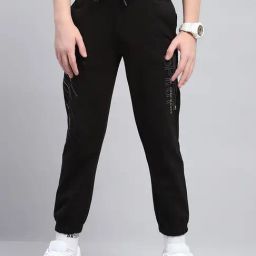Monte Carlo Boys Black Regular Fit Mid Rise Joggers-picture-24