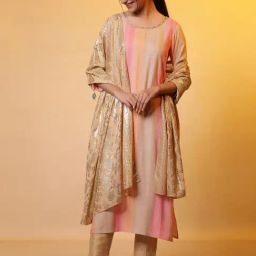 Aurelia Gold Regular Fit Printed Dupatta image 3
