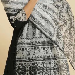 W White Printed Dupatta image 5