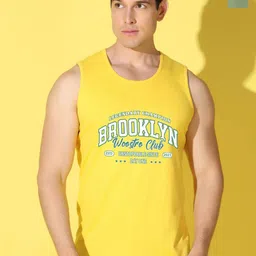 WOOSTRO 2-Pcs Printed Odour-Free Cotton Innerwear Vests VWS26(BKLN YELLOW)(ALONE LGTGREEN-image-43