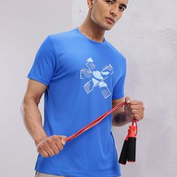 HRX by Hrithik Roshan Brand Logo Printed Rapid-Dry Training T-shirt-picture-36
