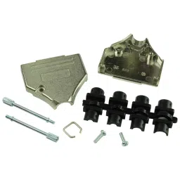 MH CONNECTORS D SUB BACKSHELL, D, DIECAST, 25WAY, MHDTZK-25-K-picture-1