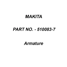 Makita 115 V Armature for 9558NB/B, Part No 510083-7-image-39