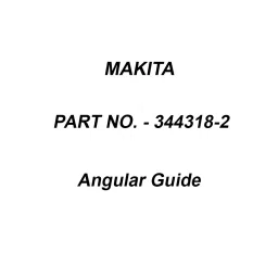 Makita Angular Guide Suitable For 5740NB, Part No 344318-2-48