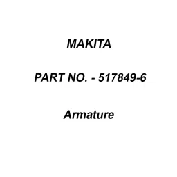 Makita 240 V Armature for VC2510LX1, Part No 517849-6-picture-25