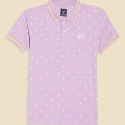 Allen Solly Junior Boys Conversational Printed Polo Collar Pure Cotton Regular Fit T-shirt-5