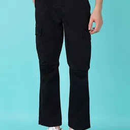 V-Mart Men Cotton Mid-Rise Regular Fit Cargo Trousers-image-47