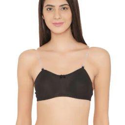 Clovia Black Non Wired Non Padded Bandeau Bra-image-34
