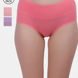 Amour Secret Women Pack Of 3 Solid Hipster Briefs-picture-46