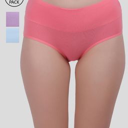 Amour Secret Women Pack of 3 Purple Mid Rise Hipster Panty P5088-picture-42