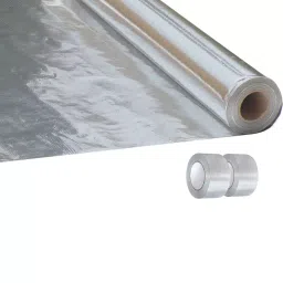 SUNPRO 1000 sf Perforated Radiant Barrier Insulation with 2 Alupet Aluminum Foil Tape, AWM_P_ALP_2 (Pack of 3)-image-85