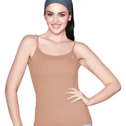 Enamor Beige Round Neck Camisole-picture-37