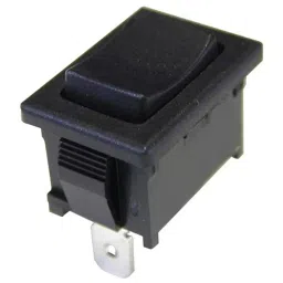 ZF Switch, Rocker, Spdt, 10A, 250V, BlACk, SRB23A2BBBNN-19