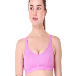 Halfspin Women Full Coverage Cotton Workout Bra-image-100
