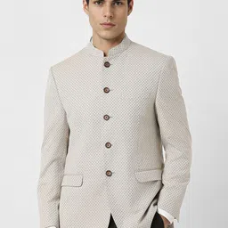 V Dot Printed Bandhagala Blazer-picture-31