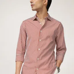 Andamen Men Premium Opaque Striped Casual Shirt-image-52