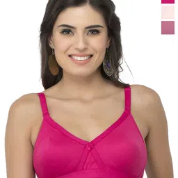 College Girl Women Pack Of 3 Full Coverage Seamless Lightly Padded Minimizer Bra-picture-49