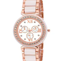 Miss Perfect Unisex Embellished Dial & Bracelet Style Straps Analogue Watch FM_32-picture-11
