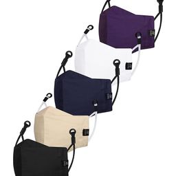 CENWELL Cotton Kids Mask Reusable Washable Breathable Face Mask With Adjustable Earloops Multicolor- Pack of 5-18