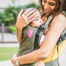 Anmol Baby Ergonomic Baby Carrier  - Olive Green-11