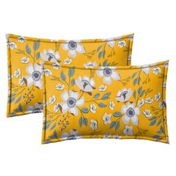 RRC Super Soft Brushed Microfiber Cotton Standard Size Pillow Cover - Yellow-picture-18