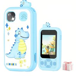 MUREN Kids Digital Camera with Cute Back cover Design, 2.4 inch Display, Built-in Speaker and MP3 Music Player Puzzle Games with Flip Camera, Toddler Learning Toys - Random Design-19