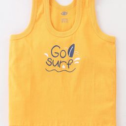Zero Cotton Sleeveless Vests Text Print Pack of 3 (Color & Print May Vary) image 2