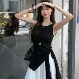KPOP Round Neck Sleeveless Top-image-58