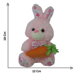 Tickles Stuffed Soft Cute Rabbit with Carrot Height 18 cm image 3