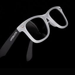 Arzonai Unisex Black UV Protected Lens Plastic Sunglasses-24
