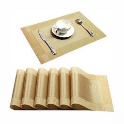 We3 6 - Pcs Yellow Table Placemats-57