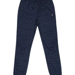 Blue Giraffe Kids Navy Cotton Printed Joggers-image-45