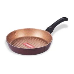 Sumeet Granite Finish NonStick Peach Aluminium Round Shape Grill Pan 1.9L-46
