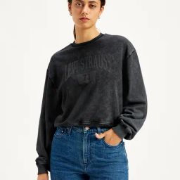 Levi's Rich Black Logo Print Sweatshirt-image-29