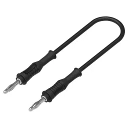 MULTICOMP PRO Banana Test Leads 4MM MALE BANANA PLUG-PLUG, BLACK, 1M, 76-112-11