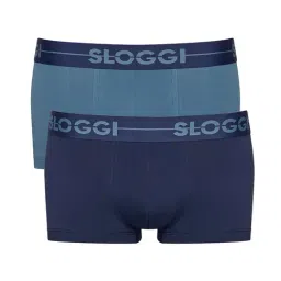 Sloggi Blue Slim Fit Trunks - Pack Of 2-picture-39