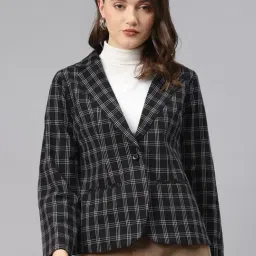 Cottinfab Black Full Sleeves Blazer-image-85