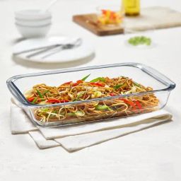Borosil Trasparent Glass Rectangular Baking Dish(1.5 L) image 2