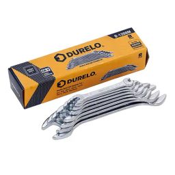 DURELO D-1208M 8 Piece Double Open End Spanner Set 6-22MM (Yellow)-image-4