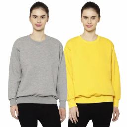 Vimal Jonney Grey & Yellow Round Neck Pullover - Pack of 2-picture-37
