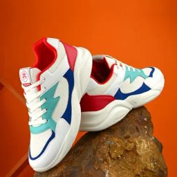 OFF LIMITS Unisex ROGER UNI White, Red & Aqua Running Shoes-picture-25