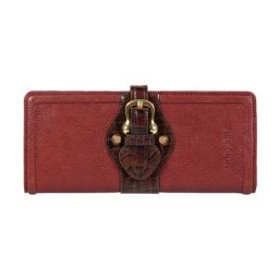 Hidesign Red Sapphire & Dark Brown Harlem Medium Leather Wallet-60