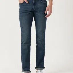 Wrangler Endless Blue Cotton Slim Fit Jeans-image-64