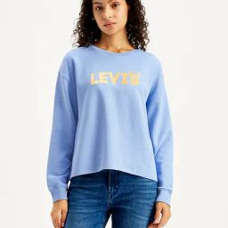 Levi's Carolina Blue Logo Print Sweatshirt-image-37