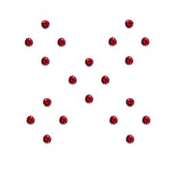 Comet Busters Beautiful Traditional Designer Bindi - Red image 2