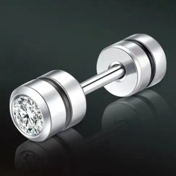 Peora Silver Plated 316L Stainless Steel Cubic Zirconia Studded Stud Earrings-image-42
