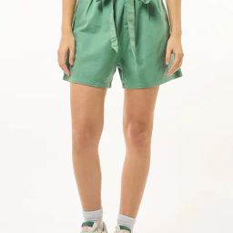 Bewakoof Green Loose Fit Shorts-image-19