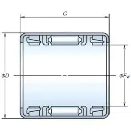 NSK Shell Type Roller Clutch, Inner Dia 30 mm, Outer Dia 37 mm, Width 30 mm, FCB-30-image-46
