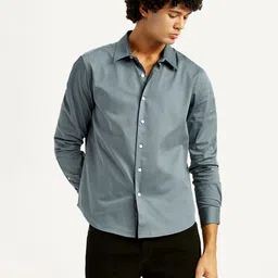 Levis Classic Spread Collar Slim Fit Casual Shirt-picture-43