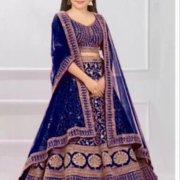 F Plus Fashion Silk Blend Semi-Stitched Lehenga Choli-image-40
